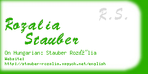 rozalia stauber business card